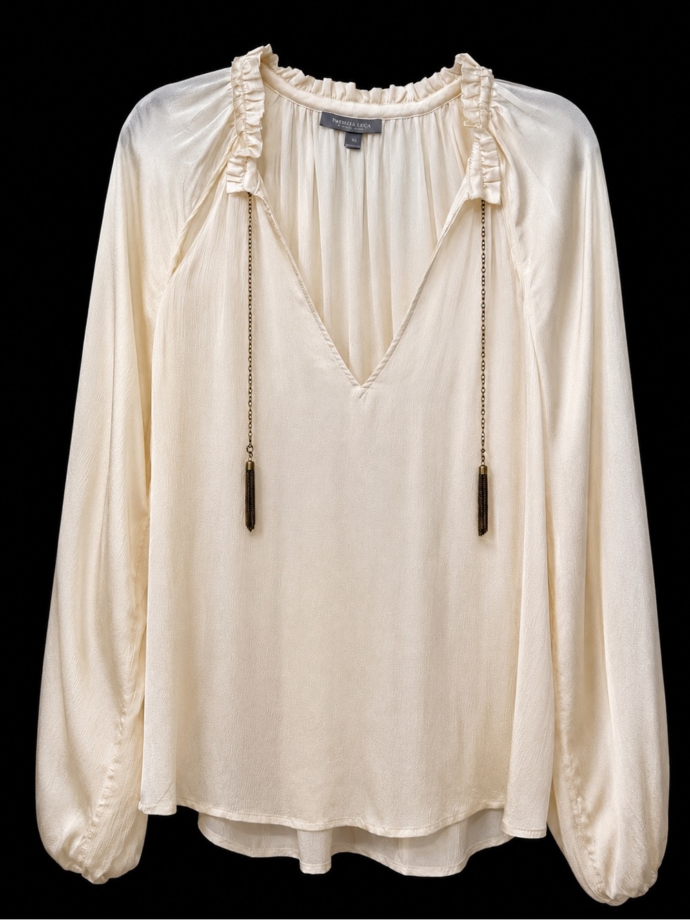 SALE! 12th Street by Cynthia Vincent Ivory Blouse in dreamy viscose size XL